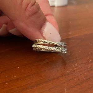 David Yurman crossover with diamonds size 7